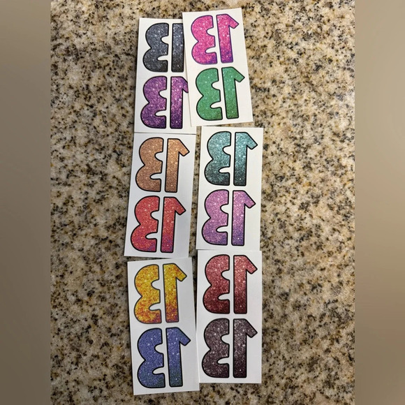 Taylor Swift “13” Temporary Tattoos Set of 12 - Picture 5 of 6